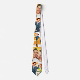 Dad's Vintage 1940 Collage Tie