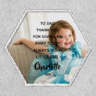 Dads Wedding Tie Personalised Photo Patch