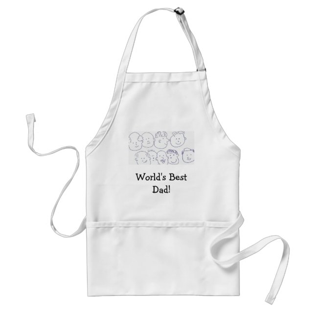dads, World's Best Dad! Apron (Front)