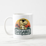 Dadsaurus Dinosaur Papa Dad Saurus Father's Day Coffee Mug<br><div class="desc">Get this funny saying outfit for your special proud Dad from daughter, son, on father's day or christmas, or any other Occasion. show how much your dad is loved and appreciated. A retro and vintage dinosaur lovers design style, to show your daddy that he's the coolest and world's best father...</div>