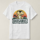 Dadsaurus Dinosaur Papa Dad Saurus Father's Day T-Shirt<br><div class="desc">Get this funny saying outfit for your special proud Dad from daughter, son, on father's day or christmas, or any other Occasion. show how much your dad is loved and appreciated. A retro and vintage dinosaur lovers design style, to show your daddy that he's the coolest and world's best father...</div>