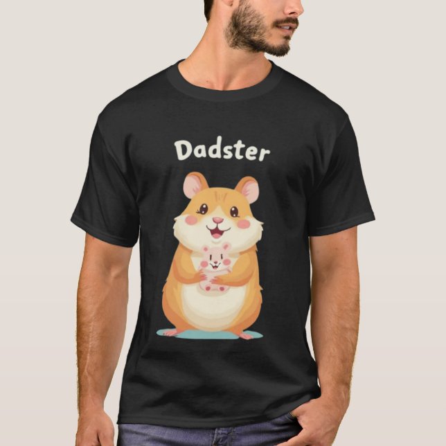 Dadster – Father’s Day Hamster Tee for TinyFur (Front)