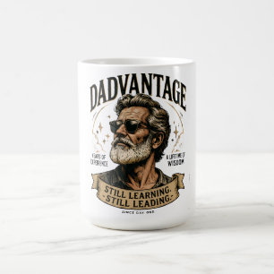 DADVANTAGE Still Learning Still Leading Retro Dad Coffee Mug