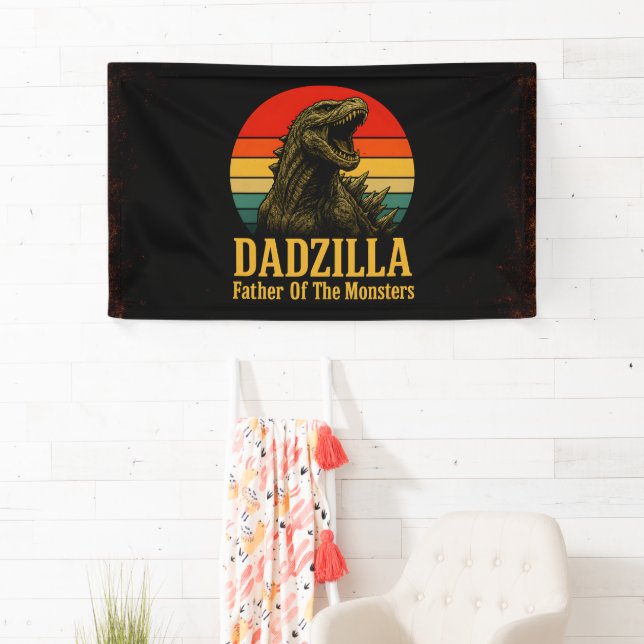 Dadzilla Father Of The Monsters Fathers Day Banner (Insitu)