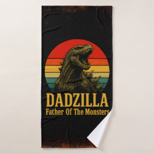 Dadzilla Father Of The Monsters Fathers Day Bath Towel