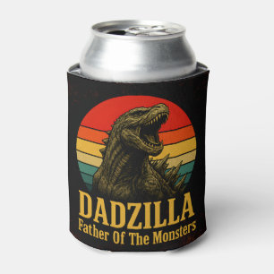 Dadzilla Father Of The Monsters Fathers Day Can Cooler