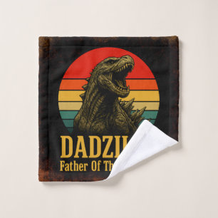 Dadzilla Father Of The Monsters Fathers Day Wash Cloth