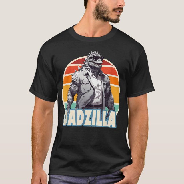 Dadzilla The Rad Dad Kaiju T-Shirt (Front)