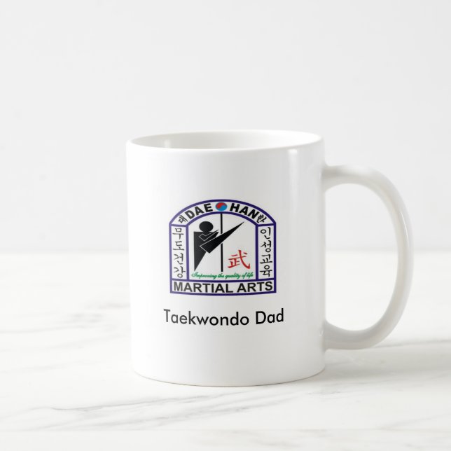 Dae Han Logo, Taekwondo Dad Coffee Mug (Right)