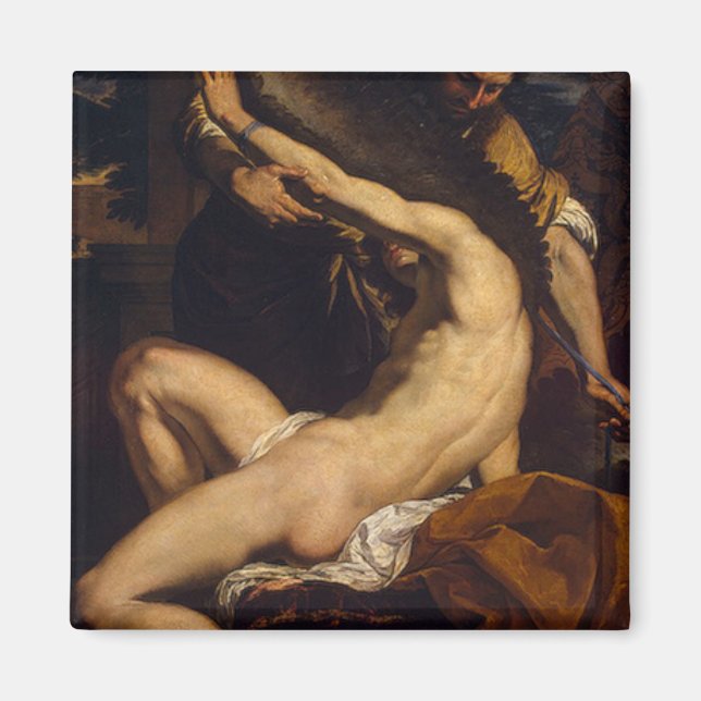 Daedalus and Icarus by Charles Le Brun Magnet (Front)