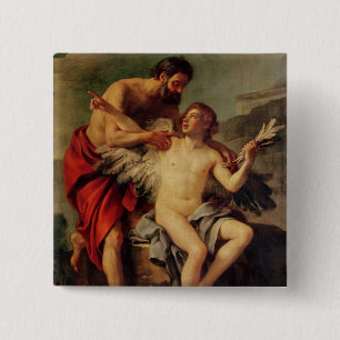 Daedalus Attaching Icarus' Wings, c.1754 15 Cm Square Badge