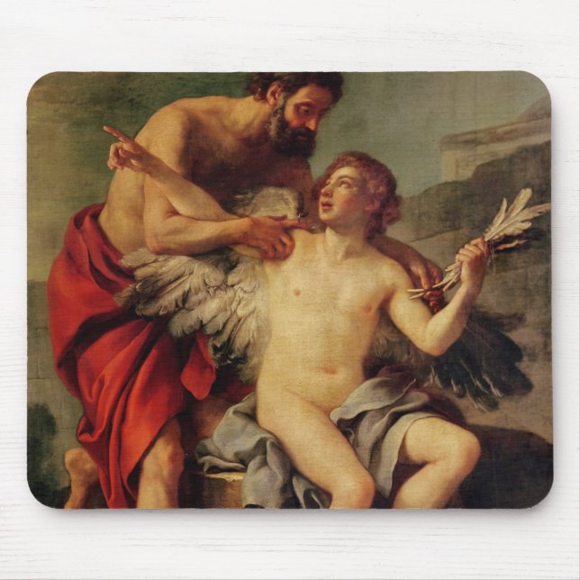 Daedalus Attaching Icarus' Wings, c.1754 Mouse Mat (Front)
