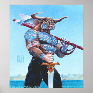 Daedalus Minotaur of Crete print