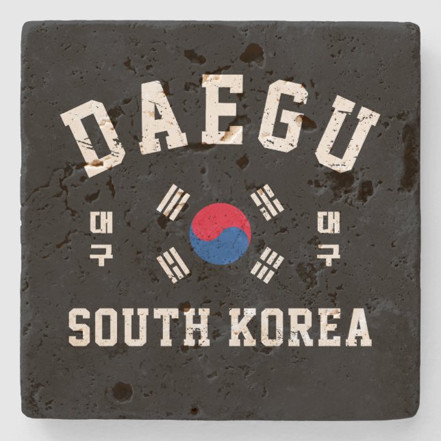Daegu South Korea  Stone Coaster (Front)