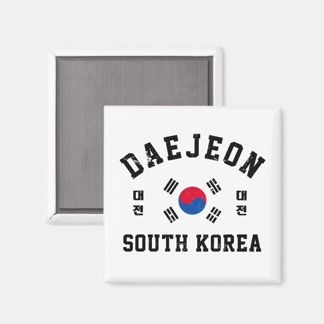 Daejeon South Korea Magnet (Front/Back)