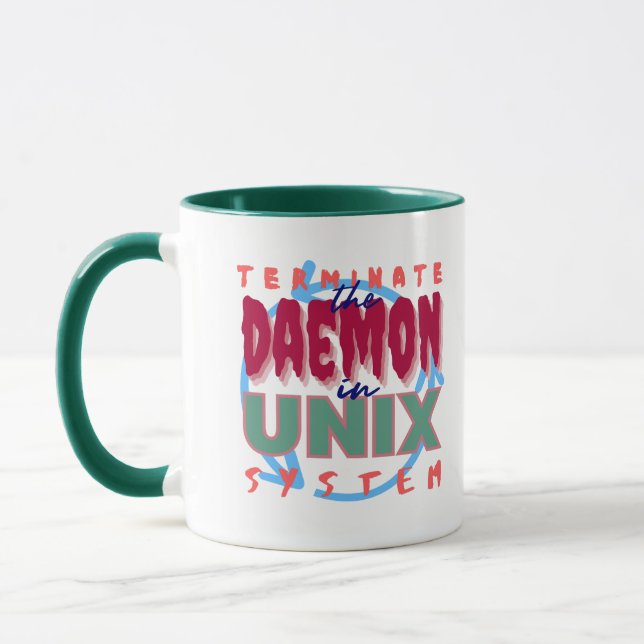 Daemon Process in Unix Systems Mug (Left)