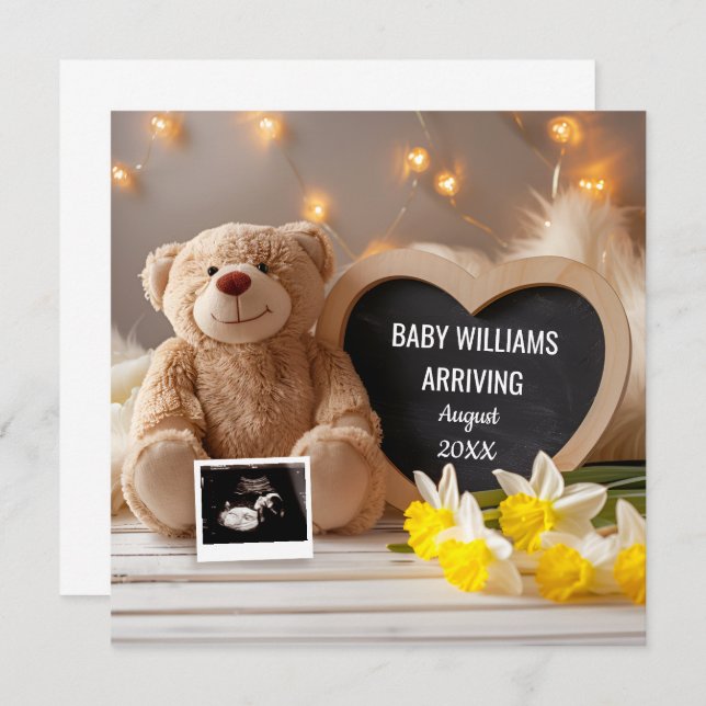 Daffodil Baby Announcement Social Media (Front/Back)