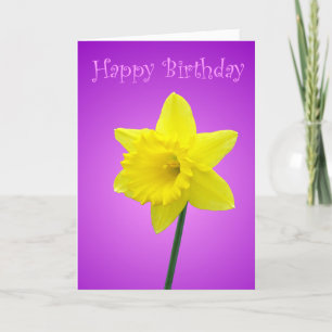 Daffodil Birthday Card