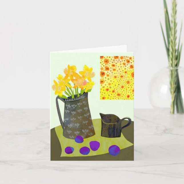 Daffodil BLANK Greeting Card (Front)