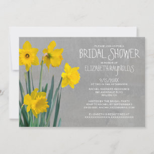 Daffodil Bridal Shower Invitations