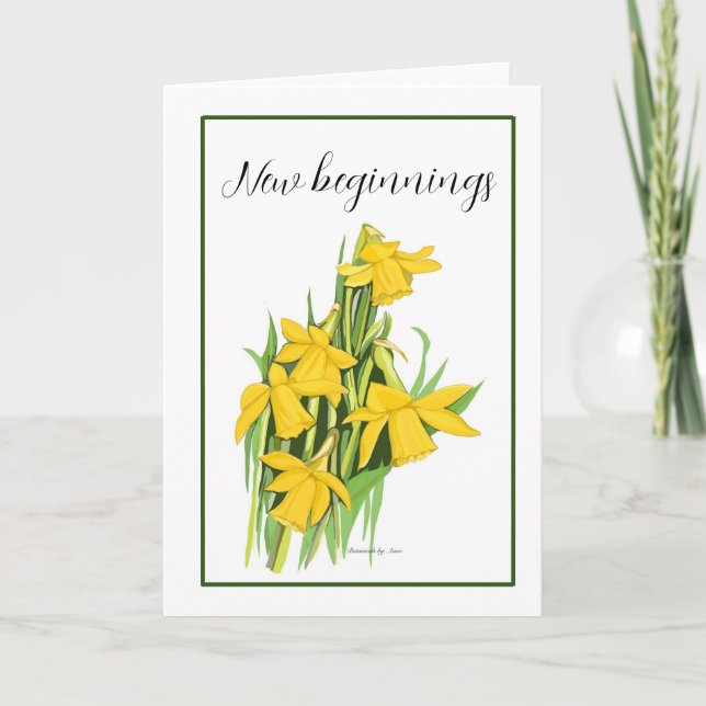 Daffodil card (Front)