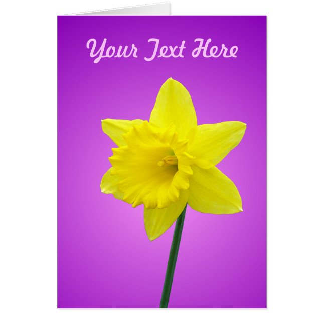 Daffodil Card - Template (Front)