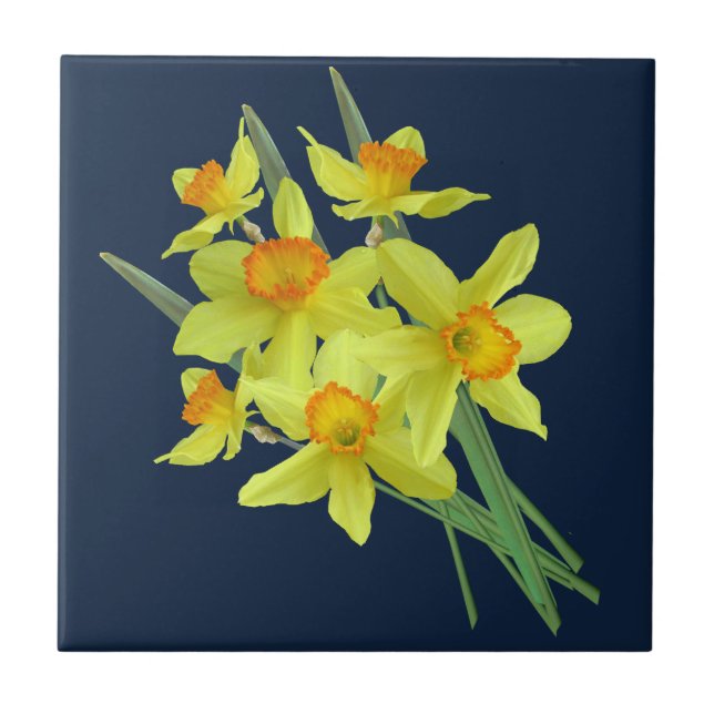 DAFFODIL CERAMIC TILE (Front)