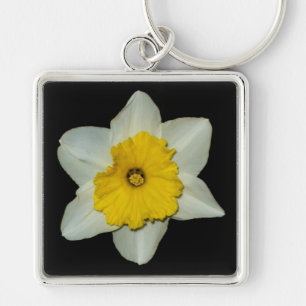 Daffodil Close-up Premium Keychain