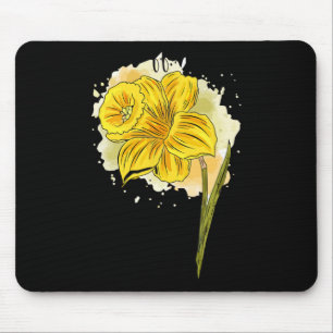 Daffodil Daffodils Flowers Floral Spring Easter Da Mouse Mat