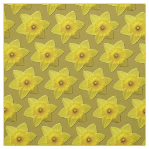 Daffodil Fabric Easter Flower Yellow Fabrics