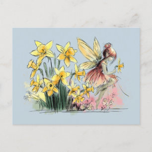 Daffodil Fairy Postcard