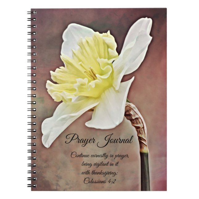 Daffodil Flower Art Prayer Journal (Front)