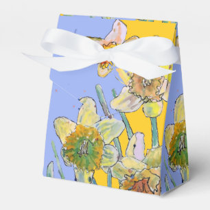Daffodil Flower Painting floral Birthday Lavender Favour Box