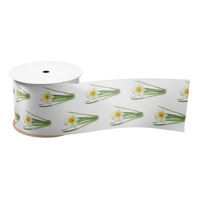 Daffodil Flower Satin Ribbon (Spool)