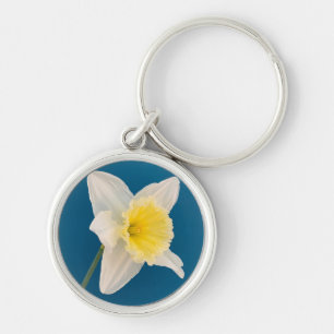Daffodil, Flower, Spring Key Ring