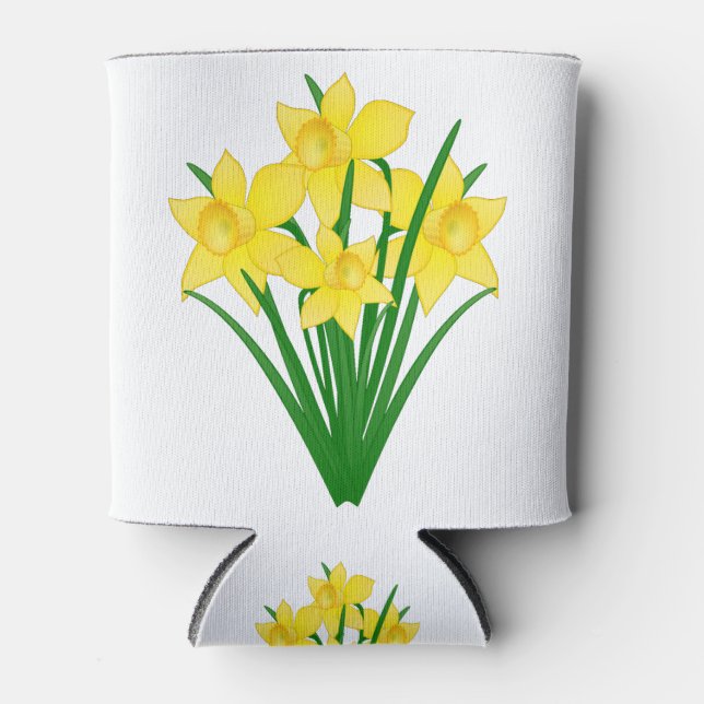 Daffodil Flowers Can Cooler (Front)