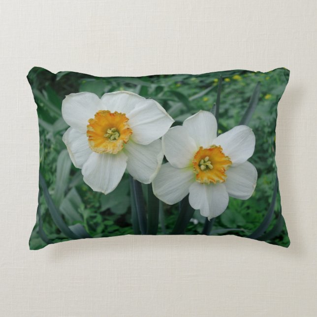 Daffodil Flowers Decorative Cushion (Front)