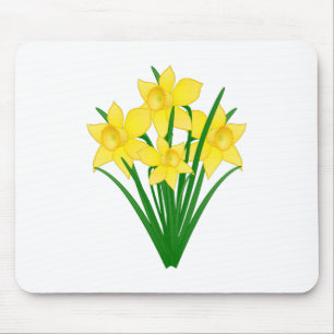 Daffodil Flowers Mouse Mat