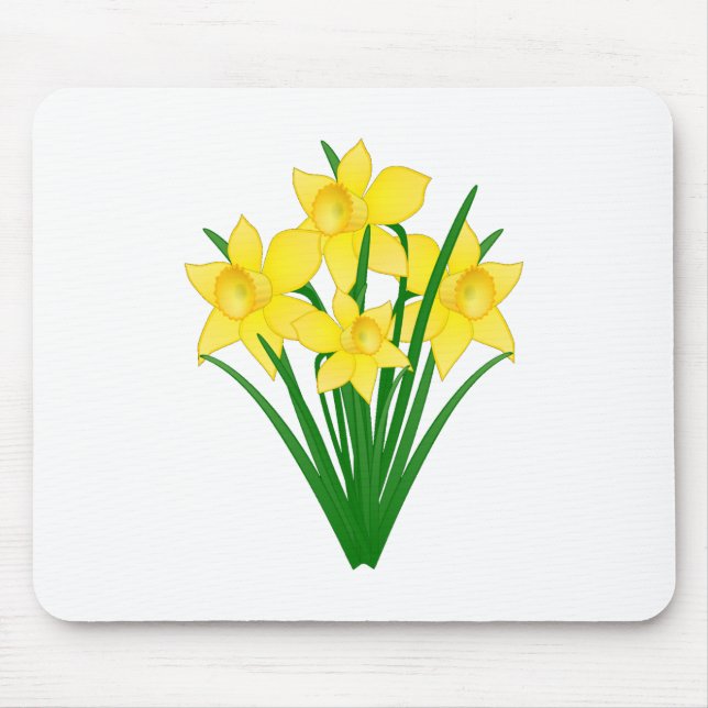 Daffodil Flowers Mouse Mat (Front)