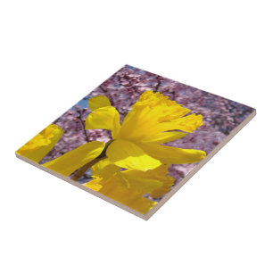 Daffodil Flowers Tiles Art Decorative Springtime