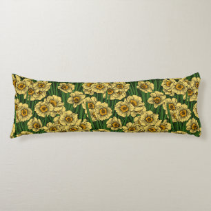 Daffodil garden body cushion