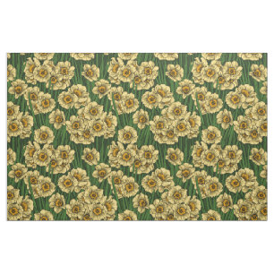 Daffodil garden fabric