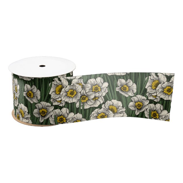 Daffodil garden satin ribbon (Spool)
