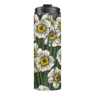 Daffodil garden thermal tumbler