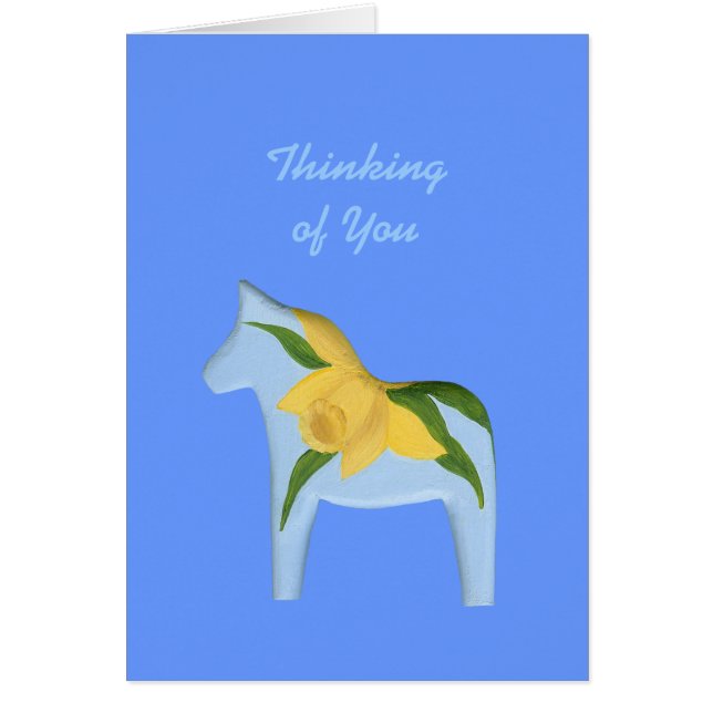 Daffodil Horse feel better soon Card (Front)