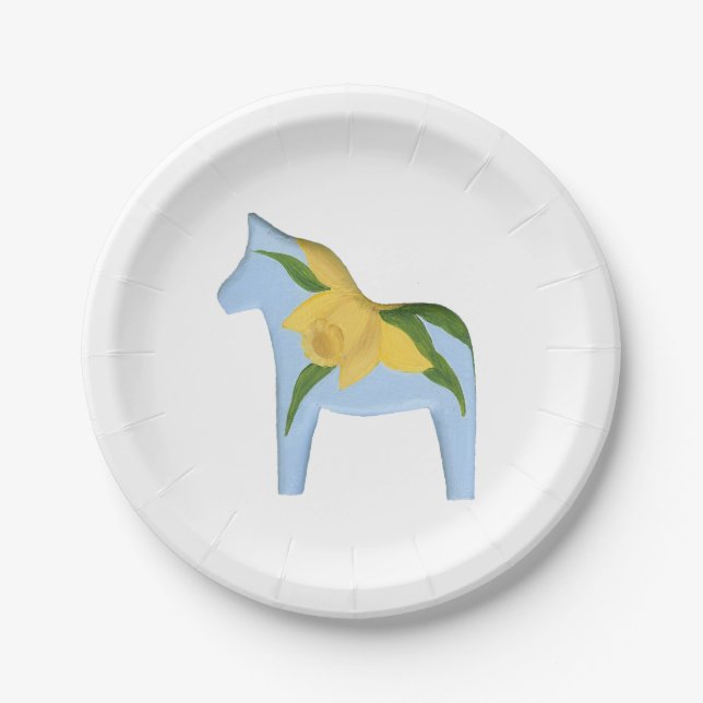 Daffodil Horse Plate (Front)