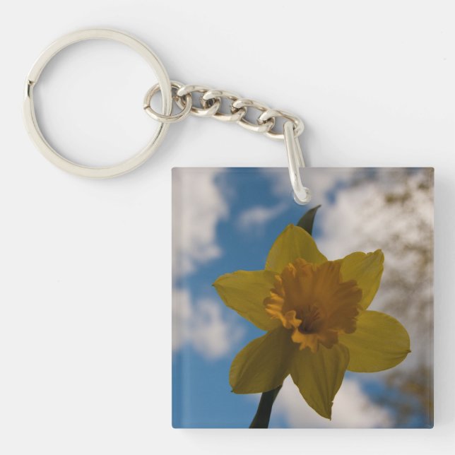 Daffodil in spring key ring (Front)