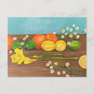 daffodil  invitation postcard