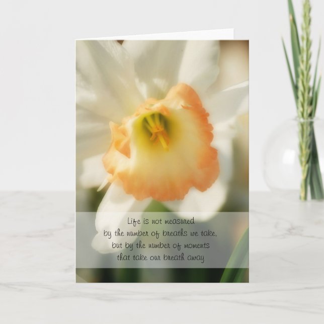 Daffodil Life Quote Card (Front)