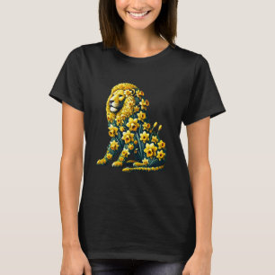 Daffodil Lion Flower Gardening Floral T-Shirt